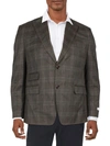 TAYION BY MONTEE HOLLAND ACONTOUR MENS WOOL BLEND CLASSIC FIT TWO-BUTTON BLAZER