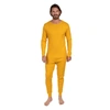 Leveret Mens Two Piece Cotton Pajamas Boho Solid Color In Yellow