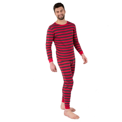 Leveret Mens Two Piece Cotton Pajamas Striped In Multi