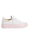 Giuseppe Zanotti Gail Leather Low-top Sneakers In White
