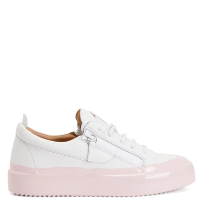 Giuseppe Zanotti Gail Leather Low-top Sneakers In White