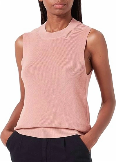 People Tree Lucinda Knitted Vest In Cameo Pink