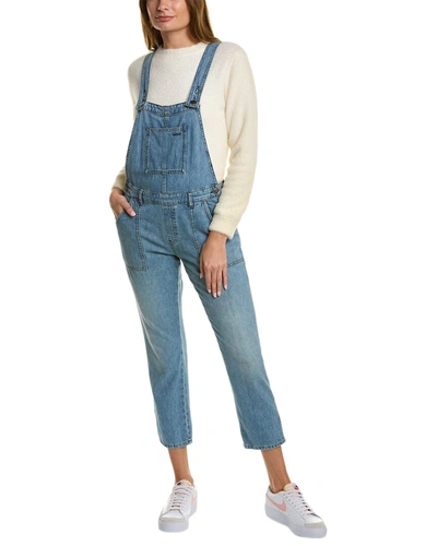 Ba&sh Cropped Denim Overalls In Blue