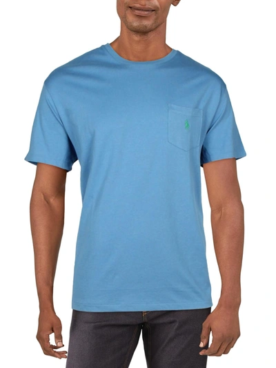 Polo Ralph Lauren Mens Crewneck Pocket T-shirt In Blue