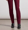 TRIBAL SOPHIA 5 POCKET CURVY STRAIGHT JEANS IN RED WINE