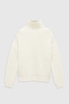 Anine Bing Sydney Alpaca Blend Turtleneck Sweater In White