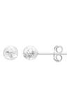 A & M Sterling Silver Stud Earrings In Silver