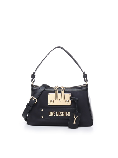 Love Moschino Bag With Handle And Shoulder Strap In Negro