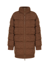 Max Mara Women Wool And Cashmere Down Jacket In Brown