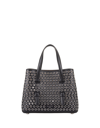 ALAÏA MINA 20 BAG IN BLACK LEATHER WITH STUDS