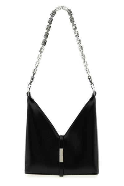 Givenchy Mini Cutout Chain Strap Leather Crossbody Bag In Black