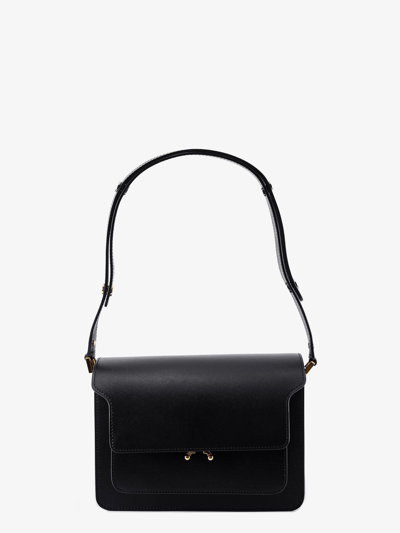 Marni Woman Trunk Bag Woman Black Shoulder Bags