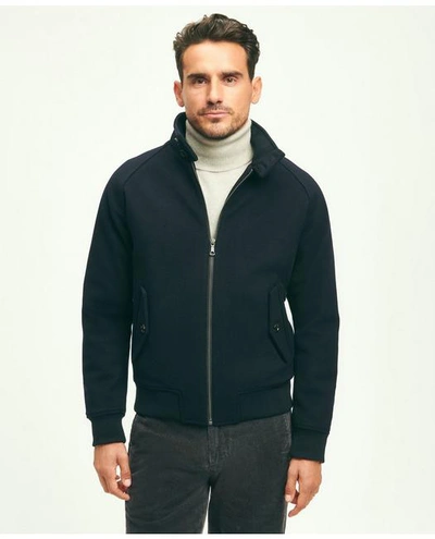 Brooks Brothers Wool Bomber Jacket | Navy | Size Xl
