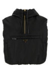 Prada Re-nylon Vest In Black