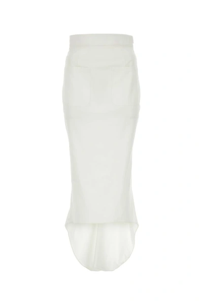 Prada Woman White Cotton Skirt