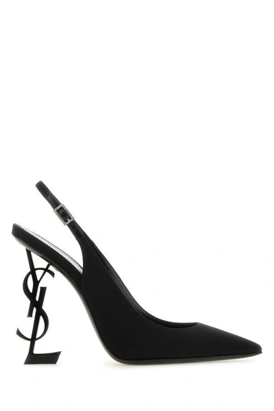 Saint Laurent Opyum Slingback Pumps In Black