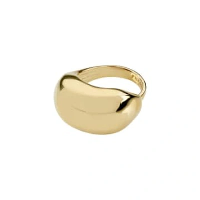 Pilgrim Pace Recycled Statement Ring Gold-plated