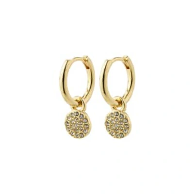 Pilgrim Chayenne Recycled Crystal Hoop Earrings Gold-plated