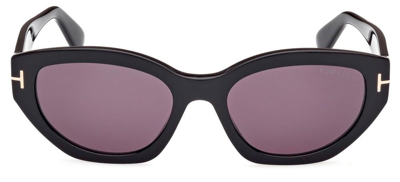 Tom Ford Eyewear Geometric Frame Sunglasses In Black
