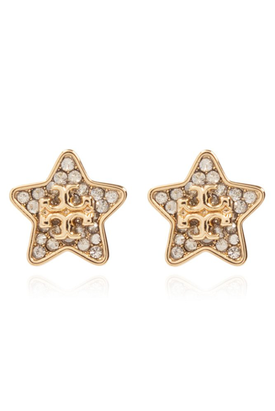 Tory Burch Star Embellished Earrings In Gold