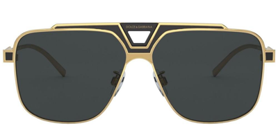 Dolce & Gabbana Eyewear Aviator Sunglasses In Gold