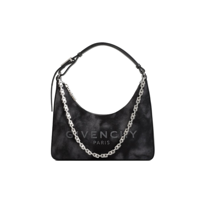 Givenchy Moon Cut Out 小号单肩包 In Black