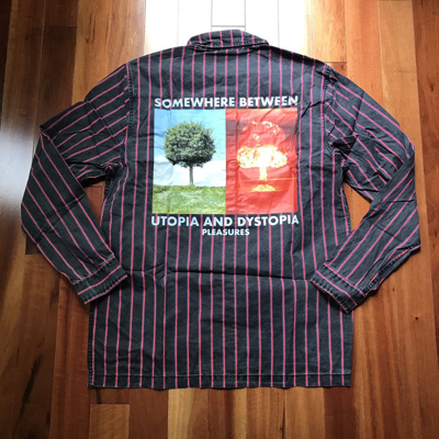 Pre-owned Pleasures Pleasure Gas Station Button Up In Multicolor