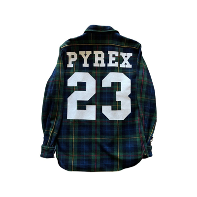 Pre-owned Pyrex Vision X Virgil Abloh Rugby Flannel Pyrex 23 In Green