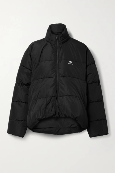 Pre-owned Balenciaga C-shape Puffer Jacket In Black
