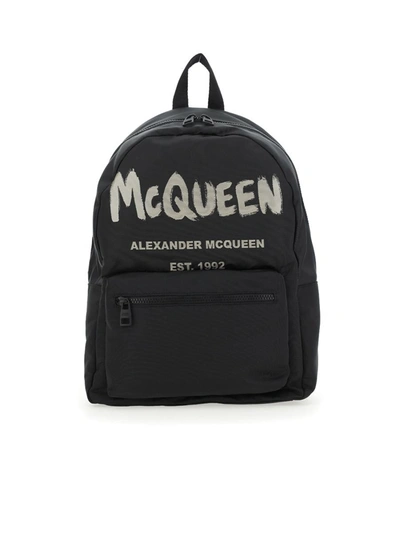 Alexander Mcqueen Backpacks In Black/off White