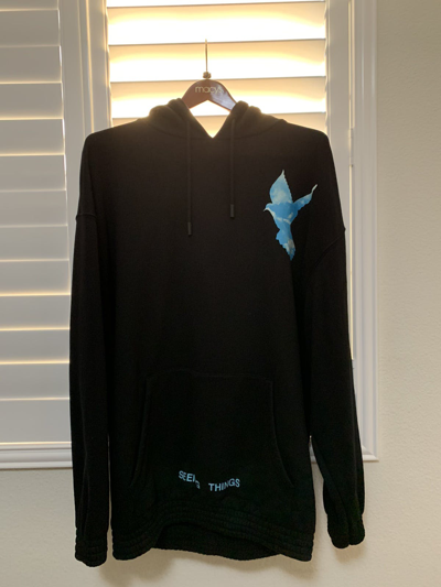 Pre-owned Off-white ‘not Real' Hoodie In Black