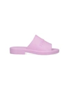 Ferragamo Chunky Sole Logo Slide Sandals In Pink