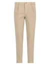 Incotex Straight-leg Cotton Trousers In Beige