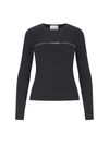 Isabel Marant Zip Detail Sweater In Black