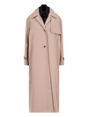 Rokh Beige Double Layer Trench Coat In Beige