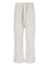 Tekla Stripe-pattern Pajama Trousers In White