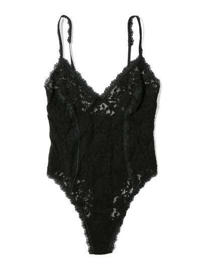 Hanky Panky Signature Lace Seamed Bodysuit In Black
