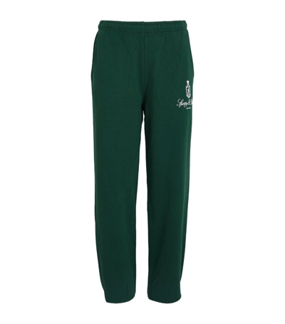 Sporty And Rich Vendome Cotton Sweatpants In Green