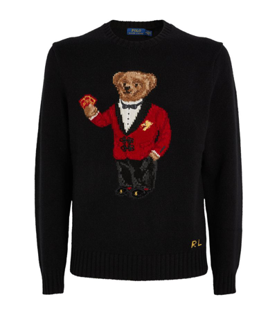 Polo Ralph Lauren Lunar New Year Polo Bear Sweater In Black