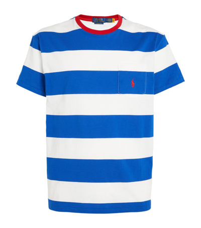 Polo Ralph Lauren Striped Polo Pony T-shirt In Multi