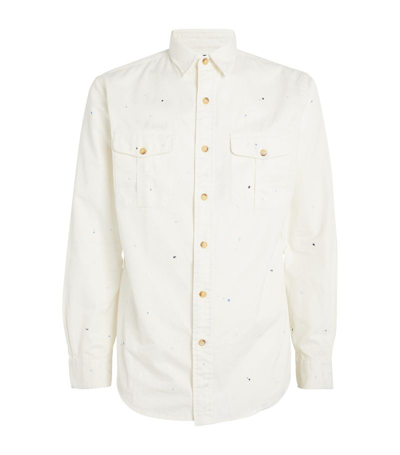 Polo Ralph Lauren Cotton Chino Painted Shirt In Multi