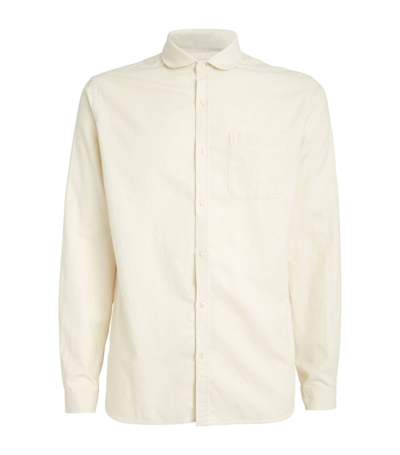 Oliver Spencer Cotton Eton-collar Shirt In Beige