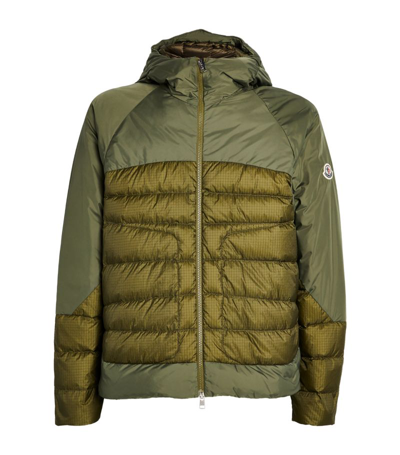 Moncler Gloas Short Down Jacket In Green
