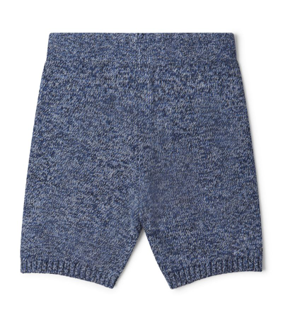 Cashmere In Love Kids Cotton-cashmere Shorts In Blue