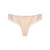 Simone Perele Caresse Lace-side Cheeky Tanga In Nude
