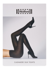 WOLFORD BLACK CASHMERE AND SILK BLEND TIGHTS