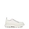 ALEXANDER MCQUEEN TREAD WHITE CANVAS SNEAKERS, SNEAKERS, WHITE