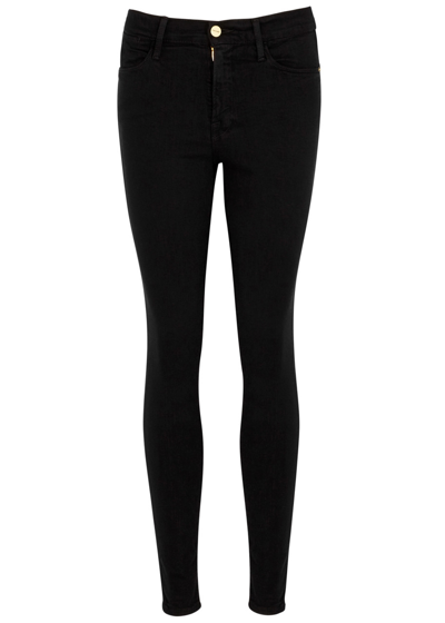 Frame Le High Skinny Black Jeans