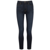 Paige Denim Hoxton Fidelity High Rise Crop Flare Jean In Dark Blue