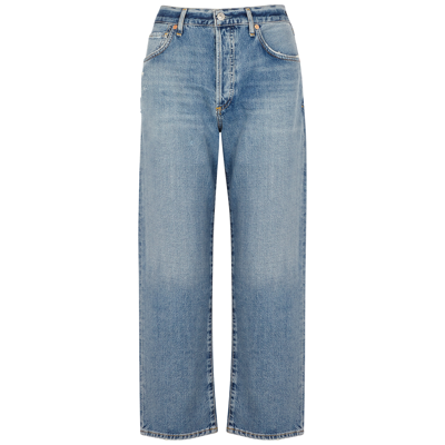 Citizens Of Humanity Emery Organic-cotton Cropped Jeans In Blue